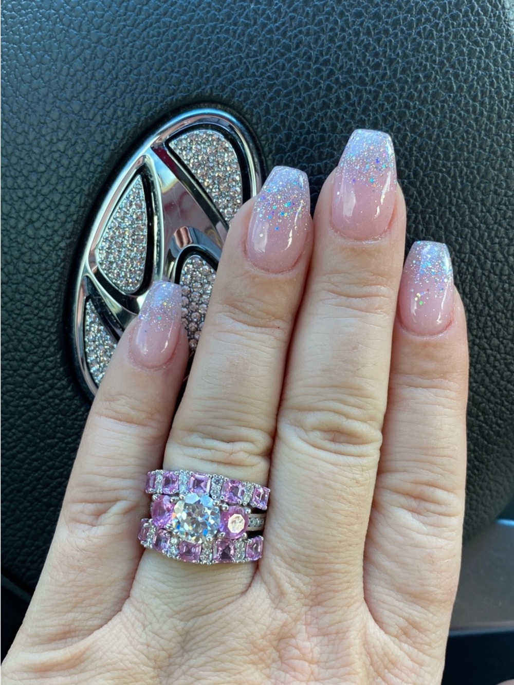 Lab Diamond 3 stone ring - Picture 6 of 7